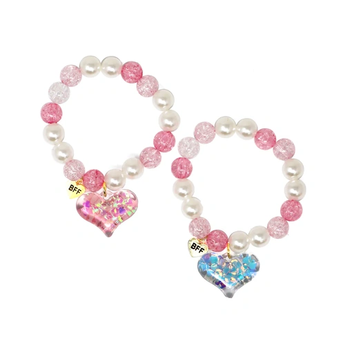 BFF Confetti Heart Bracelet Set