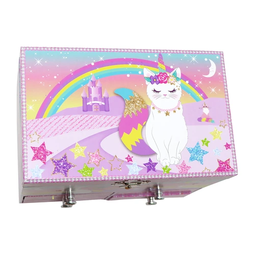 Caticorn Dreams Medium Musical Jewellery Box