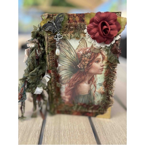 Handmade Altered Art Journal by Leonie – One of a Kind (Woodland & Fairy Edition)