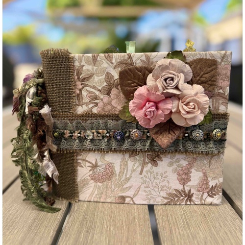Handmade Altered Art Journal by Leonie – One of a Kind (Botanical Garden Edition)