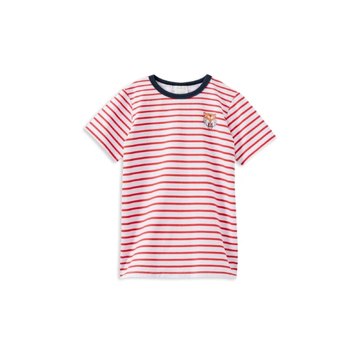 Milky Red Stripe Tiger Tee