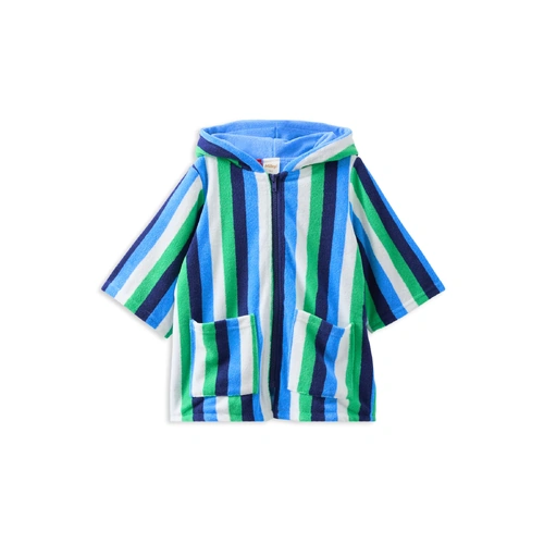 Milky Stripe Terry Towelling Cover Up