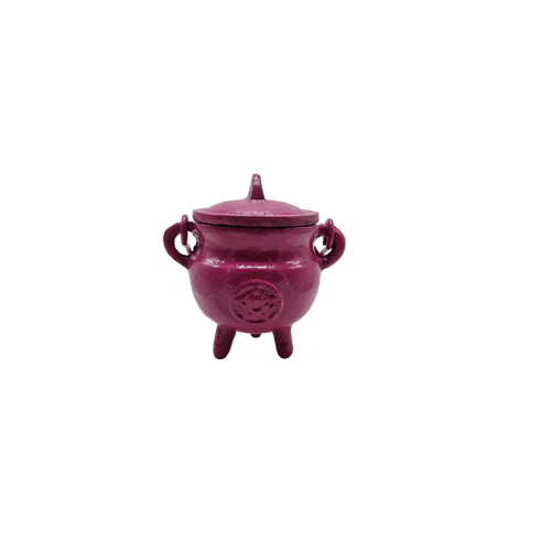 Mini Potion Tripple Moon Cauldron with Lid | Pink