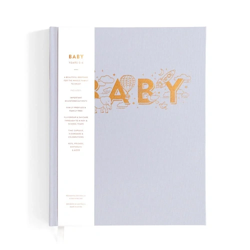 Fox & Fallow Baby Book | Grey Keepsake Journal