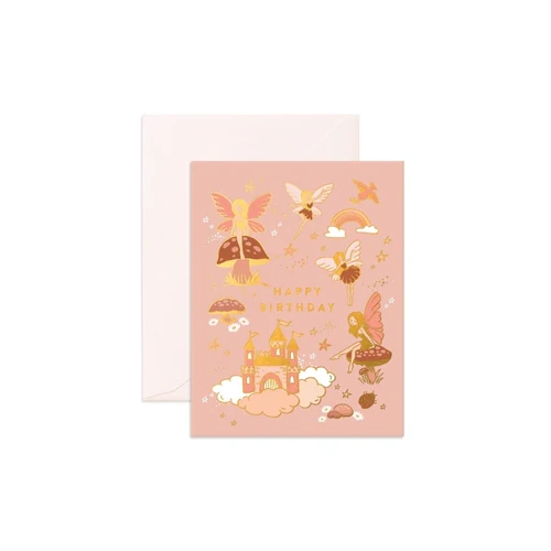 Fox & Fallow Birthday Fairies Greeting Card 