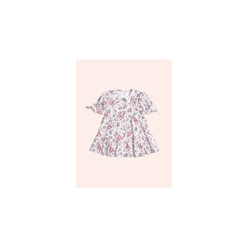 Huxbaby Stawberry Garden Tiered Smock Dress