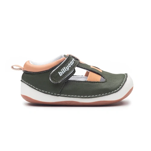 Billycart Forrest Green & Tan Sandals