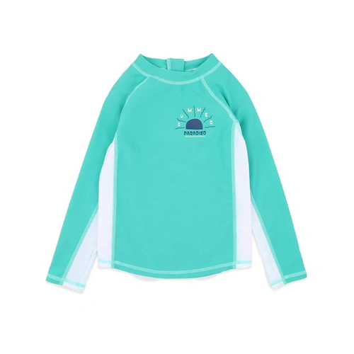 Minihaha Boys Teal Green Long Sleeved Rashie