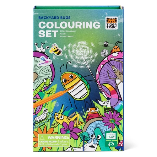 Tiger Tribe Colouring Set |  Backyard Bugs