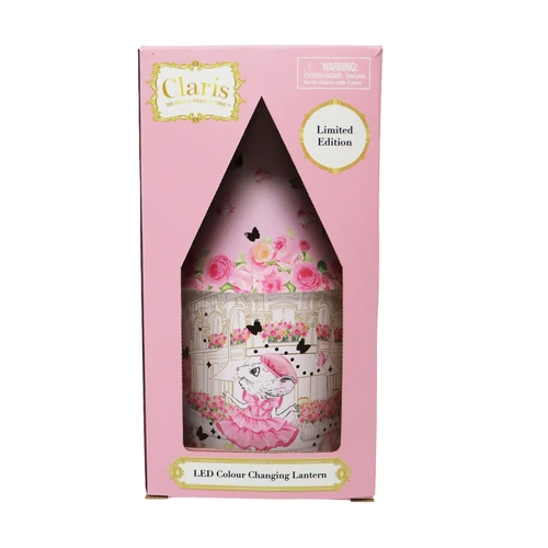 Claris The Chicest Mouse In Paris Colour Changing LED Lantern