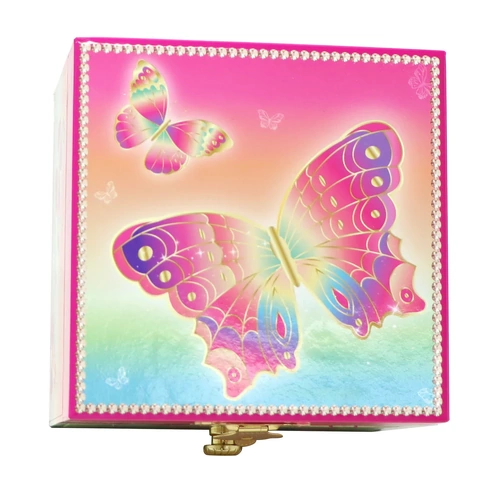 Rainbow Butterfly Small Musical Jewellery Box