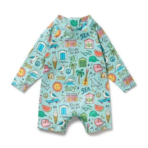 Sun Surf and Sea One Piece Boyleg Swimsuit