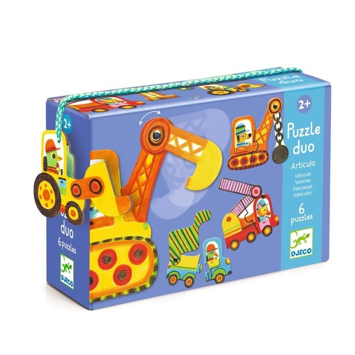 Djeco Duo Vehicles 12pc Puzzle
