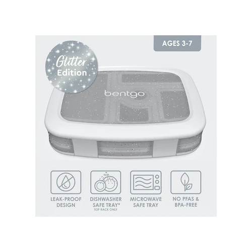 Bentogo Glitter Silver Lunchbox