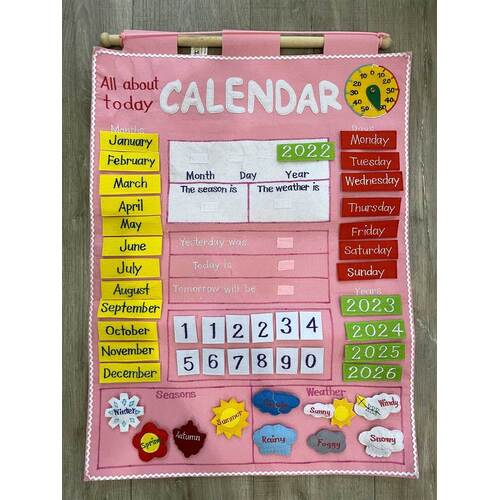 Dyles All About Today Calendar | Pink