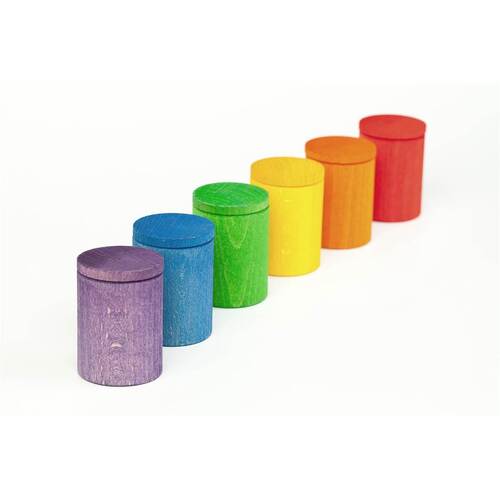 Grapat 6 Colour Cups With Lids