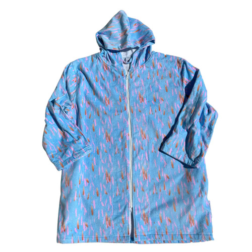 Back Beach Pastel Breeze Hooded Beach Gown