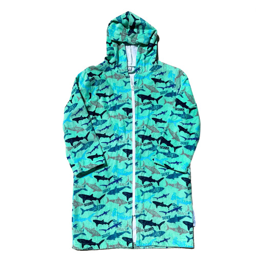 Back Beach Sharky Hooded Beach Gown