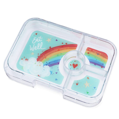 Yumbox Tapas Interchangeable Tray - Rainbow | 4 Compartment
