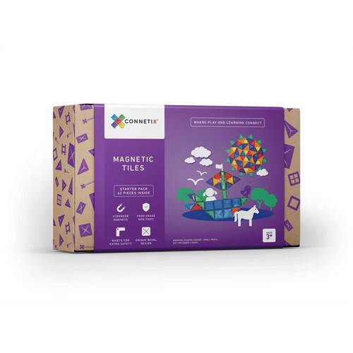 Connetix 62 Piece Magnetic Tile Set | Arriving early January