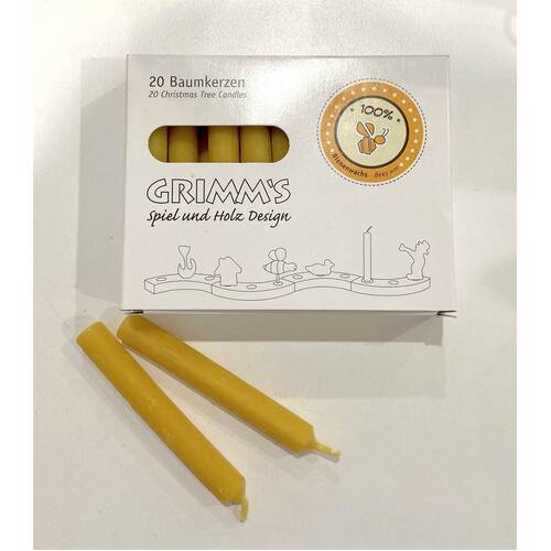 Grimm's 20 100% Beeswax Candles
